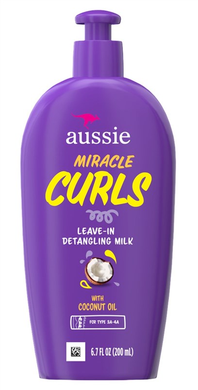 Aussie Miracle Curls w/ Coconut Oil Detangling Milk Treatment 6.7 0z